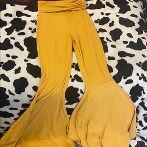 Mustard bell bottoms
